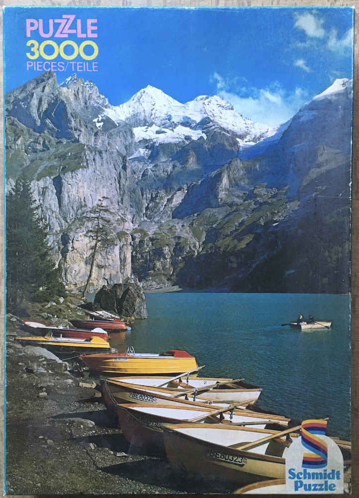3000, Schmidt, Oeschinen Lake, Sealed Bag, 2025-12-31 Image of the puzzle 3000, Schmidt, Oeschinen Lake, Sealed Bag, Picture of the box