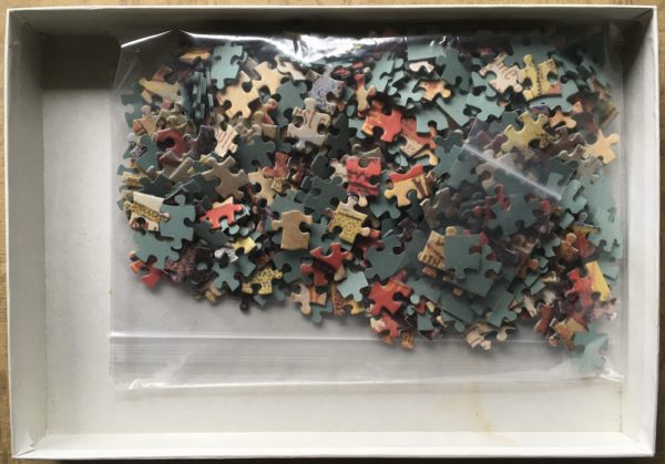 Image of the puzzle 500, Nathan, Affiche: Au Bon Marché, by F. Appel, Complete, Picture of the bag