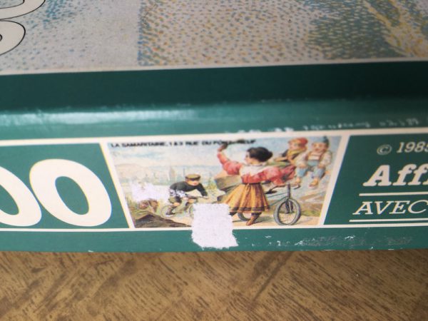 Image of the puzzle 500, Nathan, Affiche: A la Samaritaine, Complete, Detail of the box