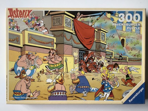 Image of the puzzle 300, Ravensburger, In the Arena, Asterix, by Goscinny and Uderzo, Complete, Picture of the Box