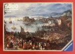Image of the puzzle 5000, Ravensburger, The Fish Market, by Brueghel, Sealed Bag, Picture of the Box