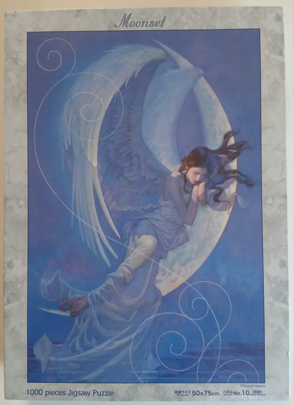 Image of the puzzle 1000, Yanoman, Moonset, by Tsuyoshi Nagano, Factory Sealed, Picture of the Box
