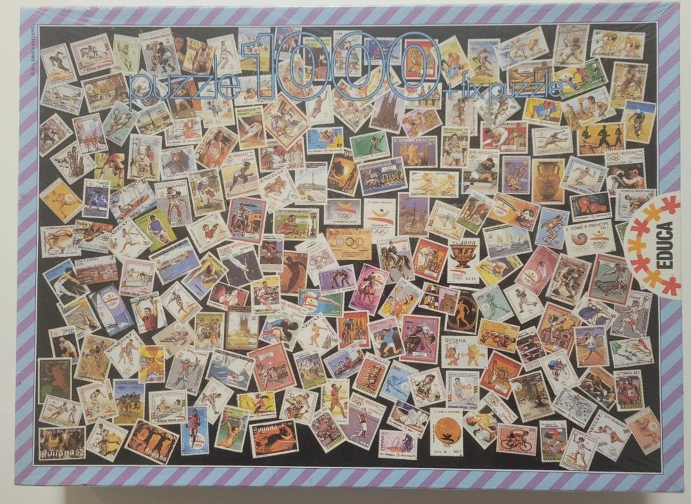 1000, Educa, Barcelona Olímpica 1992, Factory Sealed, Listed by Ana Vanesa Image of the puzzle 1000, Educa, Barcelona Olímpica 1992, Factory Sealed, Picture of the Box