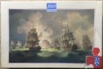 Image of the puzzle 1000, F.X. Schmid, Naval Battle at Night, by Thomas Luny, Factory Sealed, Picture of the box