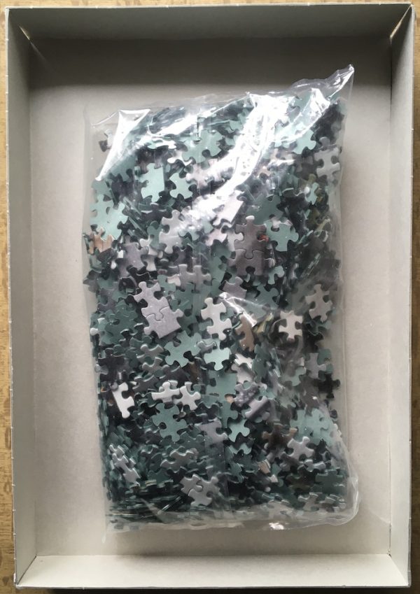 Image of the puzzle 1000, King, Esperando Junto al Portal, by Kim Anderson, Sealed Bag, Picture of the bag
