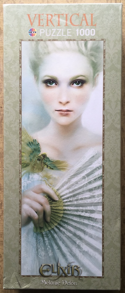 Image of the puzzle 1000, Heye, Fan, Mélanie Delon, Factory Sealed, Picture of the box