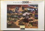 Image of the puzzle 2000, Nathan, Women at the Market, by Lorraine Jordan, Factory Sealed, Picture of the box