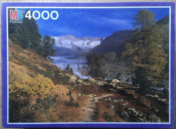 Image of the puzzle 4000, MB, Aletsch Forest, Factory Sealed, Picture of the box
