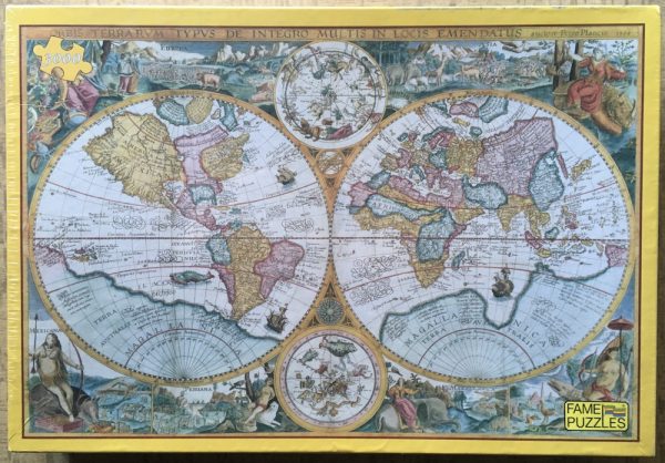 Image of the puzzle 3000, Fame, Maps, Petrus Plancius, Factory Sealed, Picture of the box
