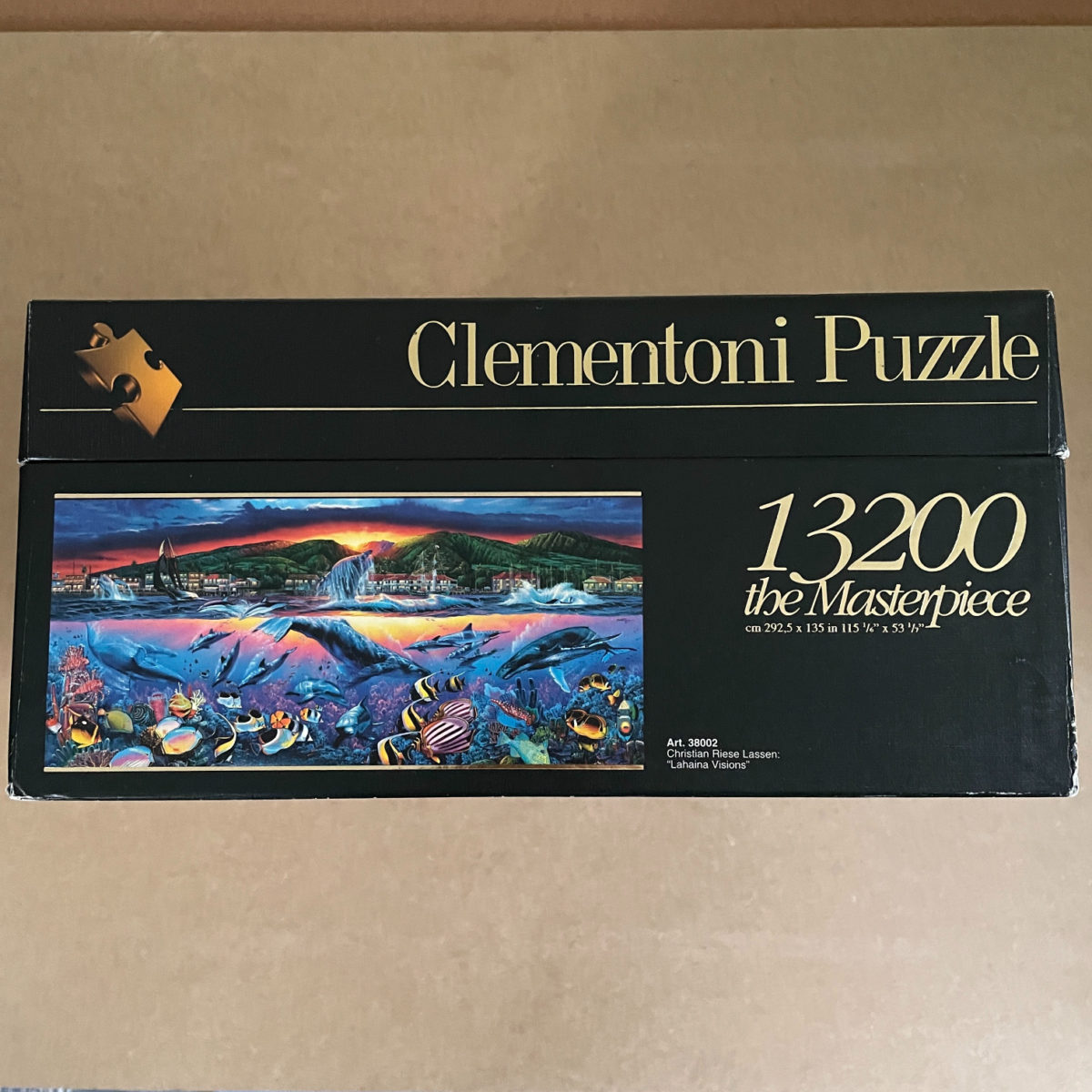Image of the puzzle 13200, Clementoni, Lahaina Visions, by Lassen, Sealed Bag, Scuffs on the Box