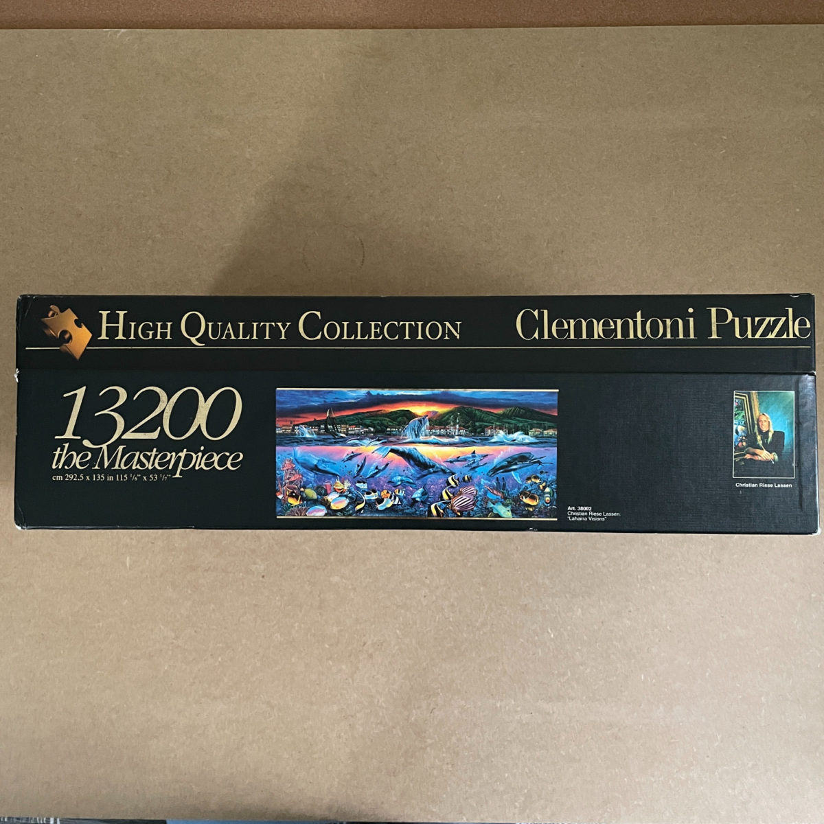 Image of the puzzle 13200, Clementoni, Lahaina Visions, by Lassen, Sealed Bag, Scuffs on the Box