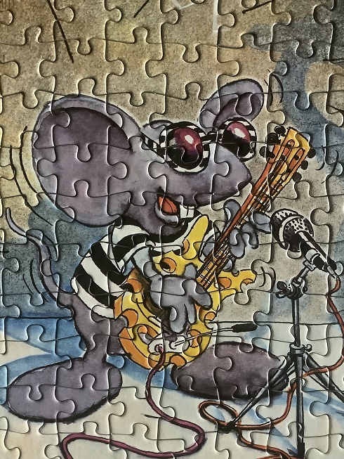 Image of the puzzle 1000, Ravensburger, Jail Mouse Rock, Alex Rinesch, Complete, Detail of the puzzle