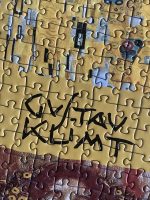 Image of the puzzle 1000, Piatnik, Women, by Gustav Klimt, Complete, Detail of the Assembled Puzzle