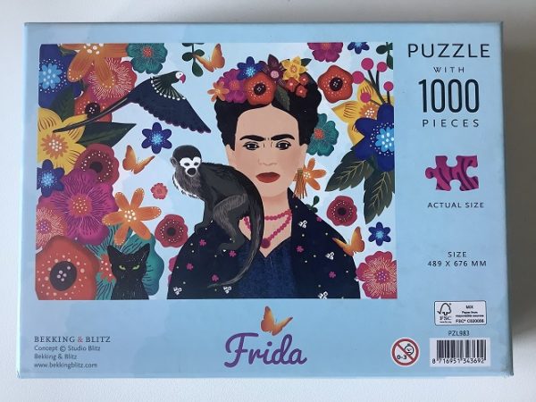 Image of the puzzle 1000, Bekking & Blitz, Frida, Complete, Picture of the Back of the Box