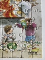 Image of the puzzle 200, Unicef, Code 0700, Complete, Detail of the Completed Puzzle