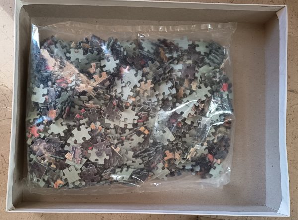 Image of the puzzle 1000, MB, Pierrot and Harlequin, by Paul Cézanne, Sealed Bag, Picture of the Bag