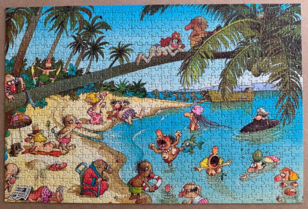 Image of the puzzle 750, Heye, The Beachies, Jean-Jacques Loup, Complete, Picture of the puzzle