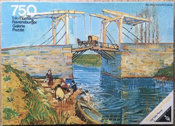 Image of the puzzle 750, Ravensburger, Bridge at Arles, by Vincent van Gogh, Complete, Picture of the box