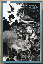Image of the puzzle 750, Arrow, Red Squirrel & Crested Tit, by William Geldart, Complete, Picture of the box