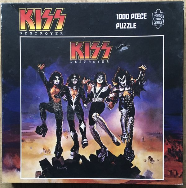 Image of the puzzle 1000, Zee Productions, Kiss - Destroyer, by Ken Kelly, Sealed Bag, Picture of the box