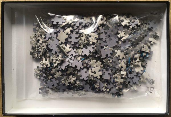 Image of the puzzle 500, Educa, Bike near Notre Dame, Complete, Picture of the bag