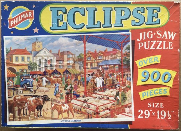 Image of the puzzle 900, Philmar, Cattle Market, Incomplete, Picture of the box