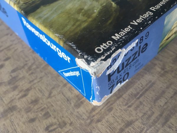 Image of the puzzle 750, Ravensburger, Steamboat, by John Scott, Complete, Picture of the corner