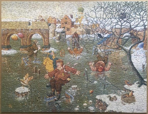 Image of the puzzle 500, Springbok, Allgäuer Skating, by Rainer Koenig, Complete, PIcture of the puzzle