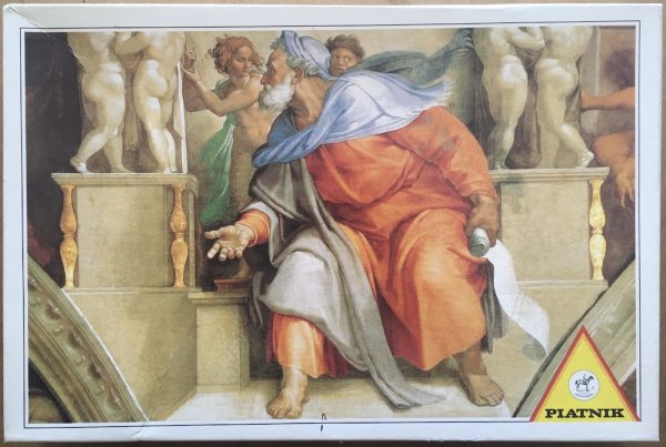 Image of the puzzle 1000, Piatnik, The Prophe Ezechiel, Michelangelo, Complete, Picture of the box