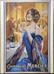 Image o the puzzle 1000, Ravensburger, La Dame en Bleu, by Gaspar Camps, Complete, Picture of the box