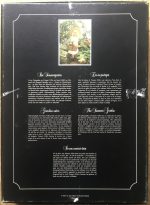 Image of the puzzle 816, Ravensburger, The Summer Garden, by François Gillet, Complete, Picture of the back