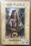 Image of the puzzle 1000, PTZ, Indians, by Ruane Manning, Factory Sealed, Picture of the box