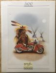 Image of the puzzle 500, Nathan, Indian Big Chief - 1946, by François Bruère, Factory Sealed, Picture of the box