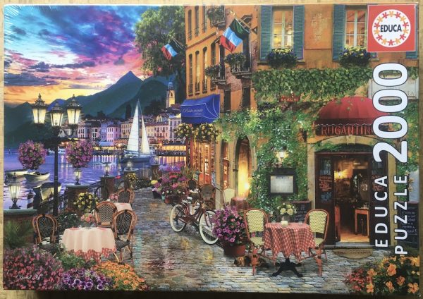 Image of the puzzle 2000, Educa, Italian Fascino, by David Maclean, Factory Sealed, Picture of the box