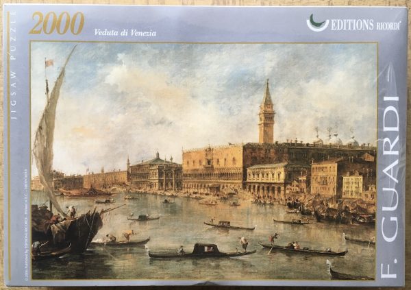 Image of the puzzle 2000, Ricordi, Veduta di Venezia, by Francesco Guardi, Factory Sealed, Picture of the box