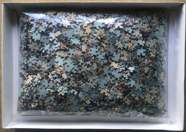 Image of the puzzle 3000, Grow, Mapa Mundi 1665, by Willem Blaeu, Complete, Picture of the bag