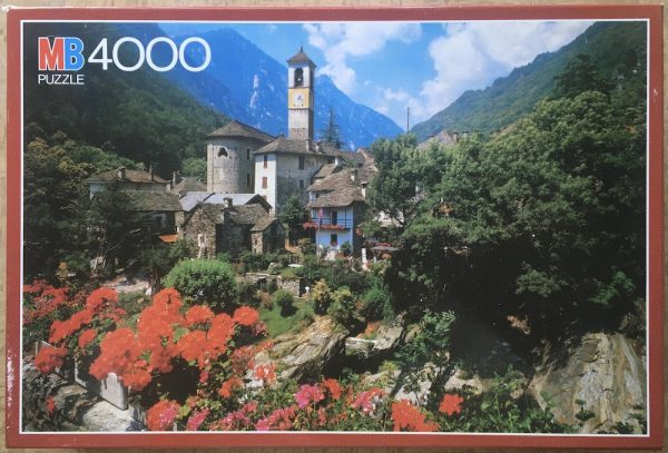 Image of the puzzle 4000, MB, Lavertezzo, Switzerland, Complete, Picture of the box