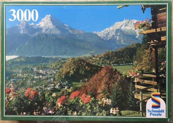 Image of the puzzle 3000, Schmidt, Berchtesgaden, by Reinhold Kirsch, Factory Sealed, Picture of the box