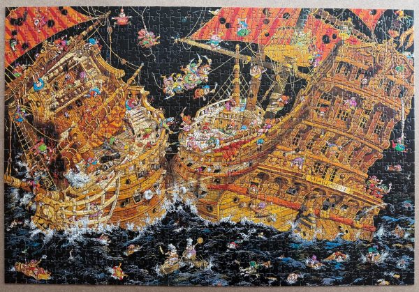Image of the puzzle 1000, Heye, Captain Flint's Party, Jean-Jacques Loup, Picture of the puzzle
