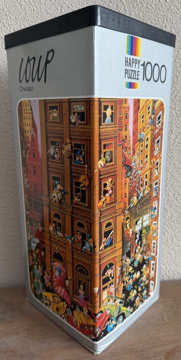 Image of the puzzle 1000, Heye, Chicago, Jean-Jacques Loup, Complete, Picture of the box