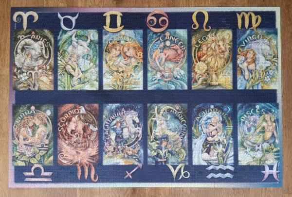 Image of the puzzle 5000, Ravensburger, Signs of the Zodiac, Jody Bergsma, Complete, Picture of the puzzle