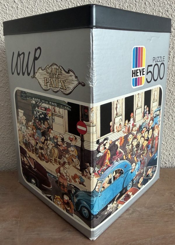 Image of the puzzle 500, Heye, Café de la Paix, Jean-Jacques Loup, Complete, Picture of the box