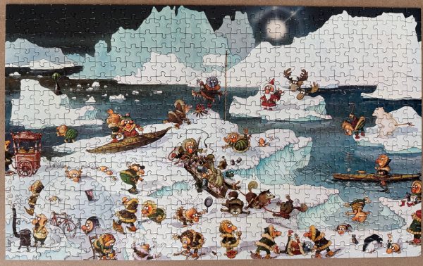 Image of the puzzle 500, Heye, Eskimo-Party, Jean-Jacques Loup, Complete, Picture of the puzzle