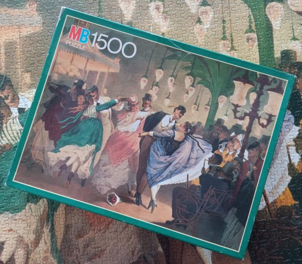 Image of the puzzle 1500, MB, The Waltz, by Philippe Jacques Linder, Complete, Picture of the Box
